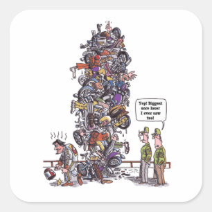 Grote vierkante stickers met de grootste sore Lose