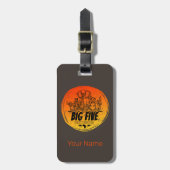 Grote Vijf van Afrika Safari Olifant, Leeuw Bagagelabel (Voorkant verticaal)