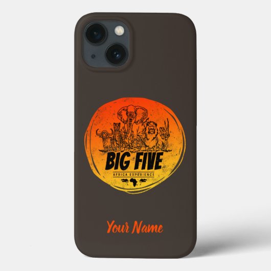 Grote Vijf van Afrika Safari Olifant, Leeuw Case-Mate iPhone Case (Achterkant)