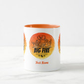 Grote Vijf van Afrika Safari  Olifant, Leeuw Mok (Midden)