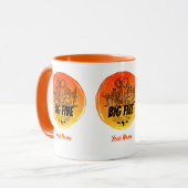 Grote Vijf van Afrika Safari  Olifant, Leeuw Mok (Voorkant links)