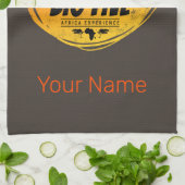 Grote Vijf van Afrika Safari  Olifant, Leeuw Theedoek (Gevouwen)