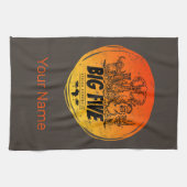 Grote Vijf van Afrika Safari  Olifant, Leeuw Theedoek (Horizontaal)