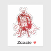 Grote Viking-krijger  Sticker (Vel)