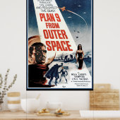 Grote Vintage-affiche - Oude buitenruimtefilm Poster (Keuken)