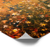 Grote Vintage Botanische Gouden Veld Bloemrijke Gr Poster (Hoek)