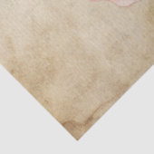 Grote Vintage Geïnspireerd Roze Rose Decoupage Tissuepapier (Detail)