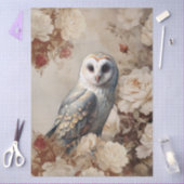 Grote Vintage Geïnspireerde Elegante Witte Rozen & Tissuepapier (Craft)