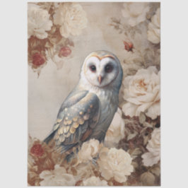 Grote Vintage Geïnspireerde Elegante Witte Rozen & Tissuepapier