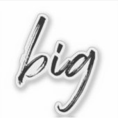 "Grote" Vinyl Sticker Transparant Sorority Lil Gif (Voorkant)