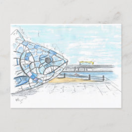 Grote vis Belfast Briefkaart