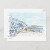 Grote vis Belfast Briefkaart (Voorkant / Achterkant)