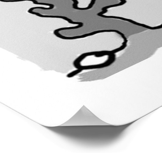 Grote vis die op het punt staat een kleinere vis t poster (Hoek)