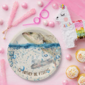 grote vis die uit het water springt papieren bordje (Feest)