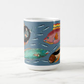 Grote vis eet de kleine vis koffiemok (Center)