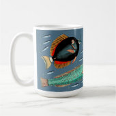 Grote vis eet de kleine vis koffiemok (Links)