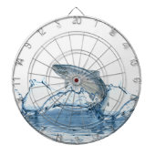 Grote vis in blauw water dartbord (Voorkant)