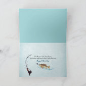 Grote vis in de oceaan kaart (Binnen)