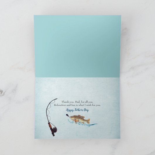 Grote vis in de oceaan kaart (Binnen)