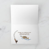 Grote vis in het water voor papa's verjaardag kaart (Binnen)