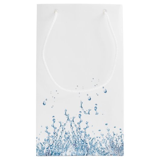 Grote vis in water 60e verjaardag kleine reuzenzak klein cadeauzakje (Achterkant)