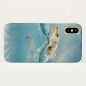 Grote vis in water Case-Mate iPhone case (Achterkant (horizontaal))