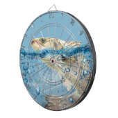 Grote vis in water dartbord (Voorkant Rechts)