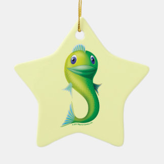 Grote vis keramisch ornament