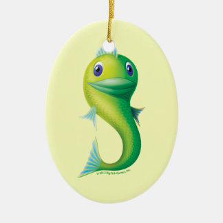 Grote vis keramisch ornament