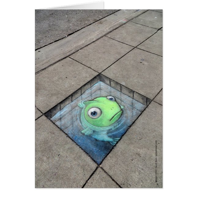 grote vis , kleine troepenkaart (Voorkant)