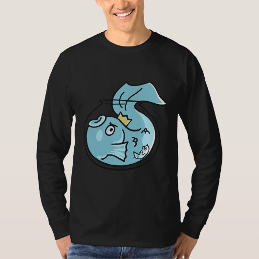 Grote vis kleine vijver t-shirt (Voorkant)