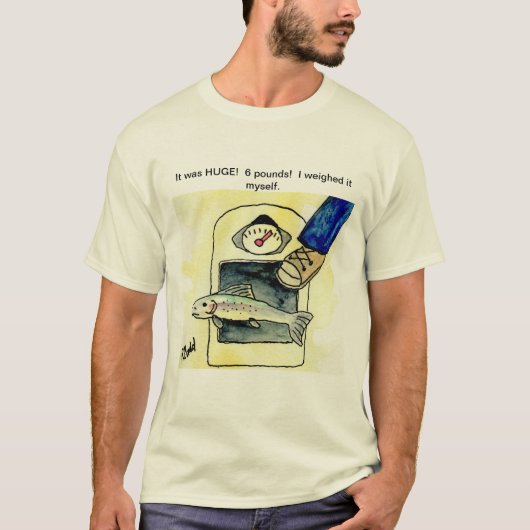 Grote Vis Leugen Grappige T-Shirt (Voorkant)