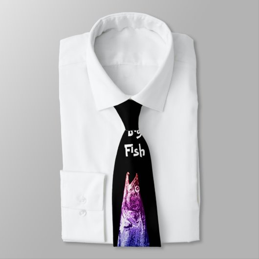 Grote vis (regenboog) - Stropdas (Gebonden)