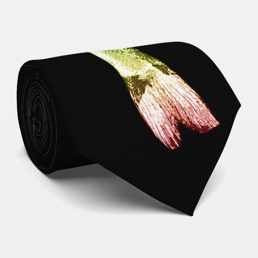 Grote vis (regenboog) - Stropdas (Opgerold)