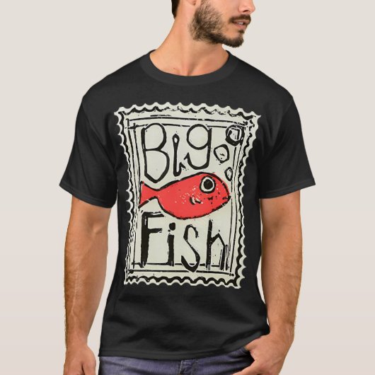 Grote Vis Stempel T-shirt (Voorkant)