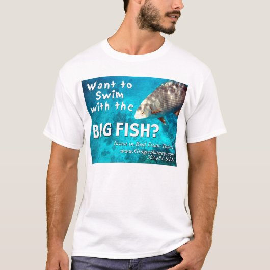 Grote vis t-shirt (Voorkant)