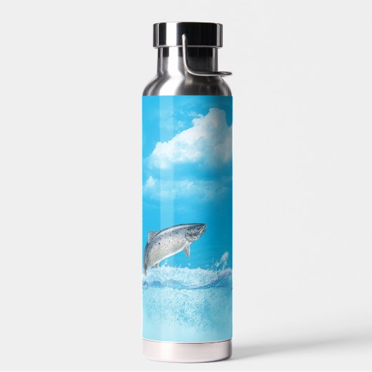 Grote vis uit het water waterfles (Links)