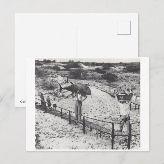 Grote vis - uitnodiging briefkaart (Voorkant / Achterkant)