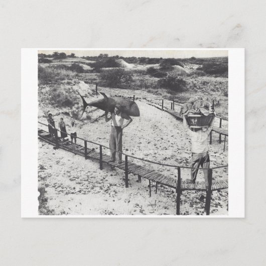 Grote vis - uitnodiging briefkaart (Voorkant)