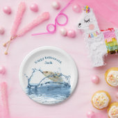 grote vissenspringer papieren bordje (Feest)