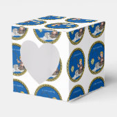 Grote visser die op het ijs vist bedankdoosjes (Voorkant Zijde)