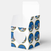 Grote visser die op het ijs vist bedankdoosjes (Geopend)