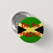 Grote vlag, doe de reggay! ronde button 3,2 cm (Voorkant /achterkant)