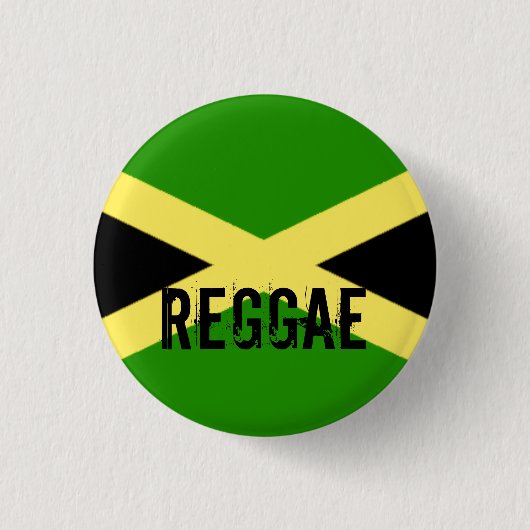 grote vlag, REGGAE Ronde Button 3,2 Cm (Voorkant)