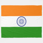 Grote vlag van India Ashoka Chakra Fleece Deken (Voorkant (Horizontaal))