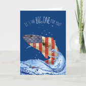 Grote vlagvis voor verjaardag kaart (Voorkant)