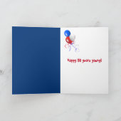 Grote vlagvis voor verjaardag kaart (Binnen)