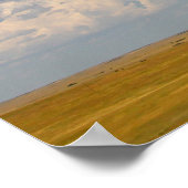 Grote vlakken in Zuid-Dakota in de zomer Poster (Hoek)