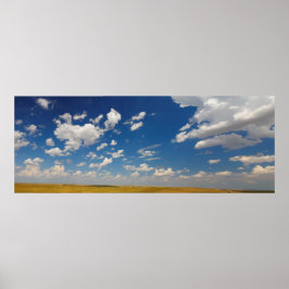 Grote vlakken in Zuid-Dakota in de zomer Poster