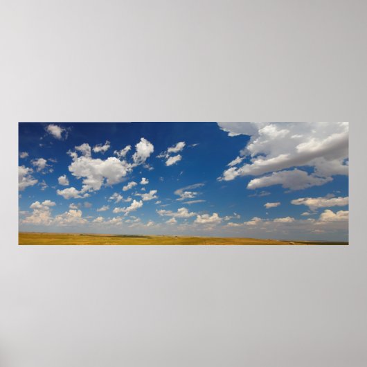 Grote vlakken in Zuid-Dakota in de zomer Poster (Voorkant)